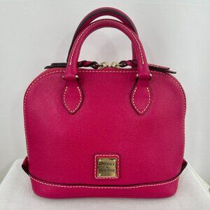 Rare Dooney & Bourke Girly Preppy Hot Pink Bitsy Satchel